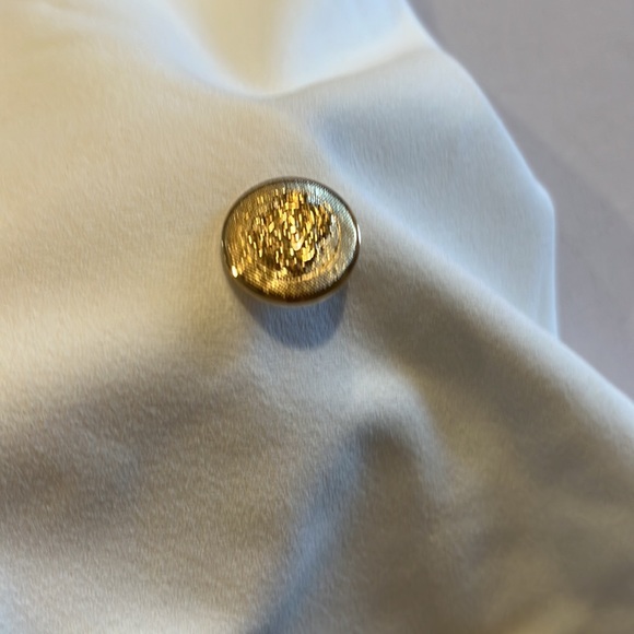 Prettylittlething Petite White Gold Button Blazer Dress - Picture 7 of 11